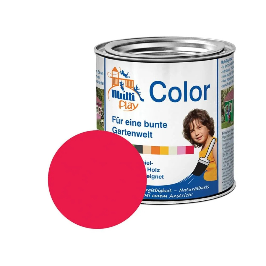 PROFI Multi-Play Color Holzfarbe Rot, semi-transparent, satin-matt, 0,375 l - Bild 2