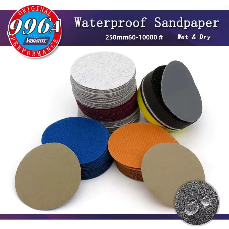 Vibratite 50er Set Handschleifblöcke mit Schleifpapier für Holz, 2 Zoll, Nass- und Trockenschleifen mit Hakenschlaufenbefestigung - Bild 5