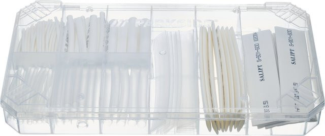 Parkside Kabelschellenset mit Schrumpfschlauch, weiß, 162-teilig - Bild 1