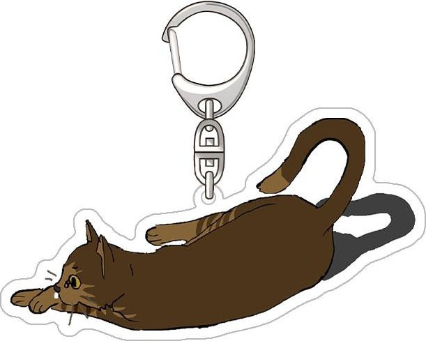Sonny Boy Anhänger, Sakura Tora Katze, Acryl, 6 cm, black, Damen - Bild 1