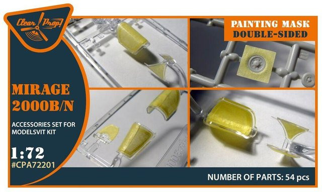 Modelsvit Mirage 2000B/N Double-sided painting mask, Zubehör, 1:72 - Bild 1