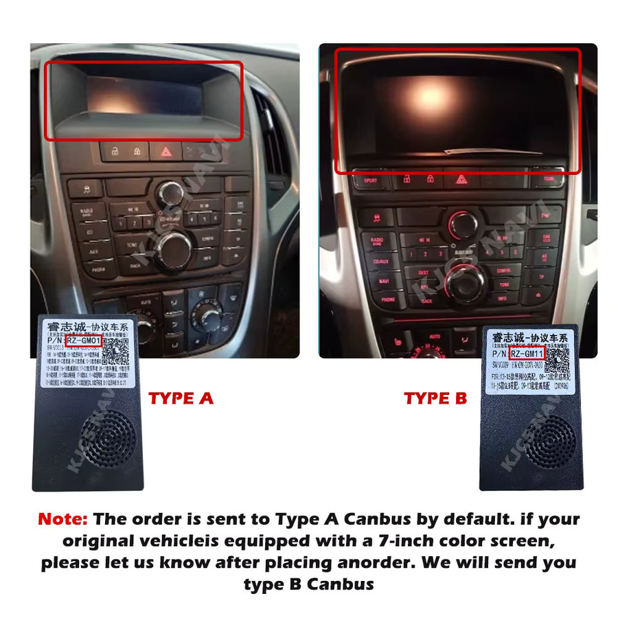 KJ-NAVI Multimedia Player mit Android Auto und Carplay für Opel Astra J 2011-2014 und Buick Excelle GT XT, Schwarz - Bild 3