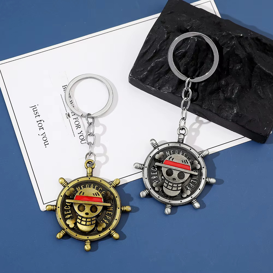 Bandai Schlüsselanhänger, Luffy's Straw Hat Pirates Emblem, Metallanhänger - Bild 3