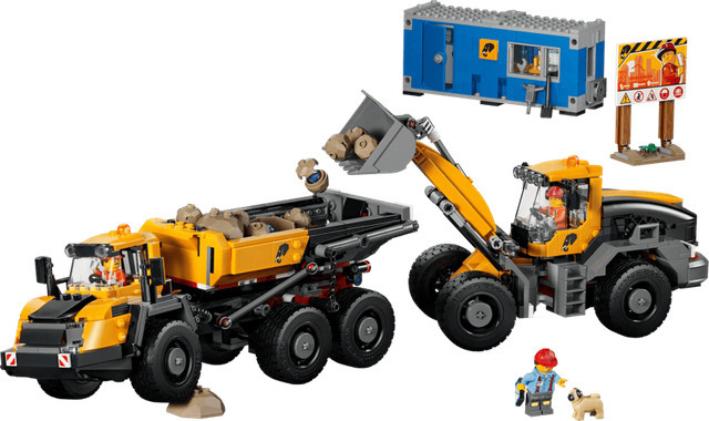 LEGO City Kipplaster und Schaufellader Baustelle Steinbruch ab 8 Jahren - Bild 1