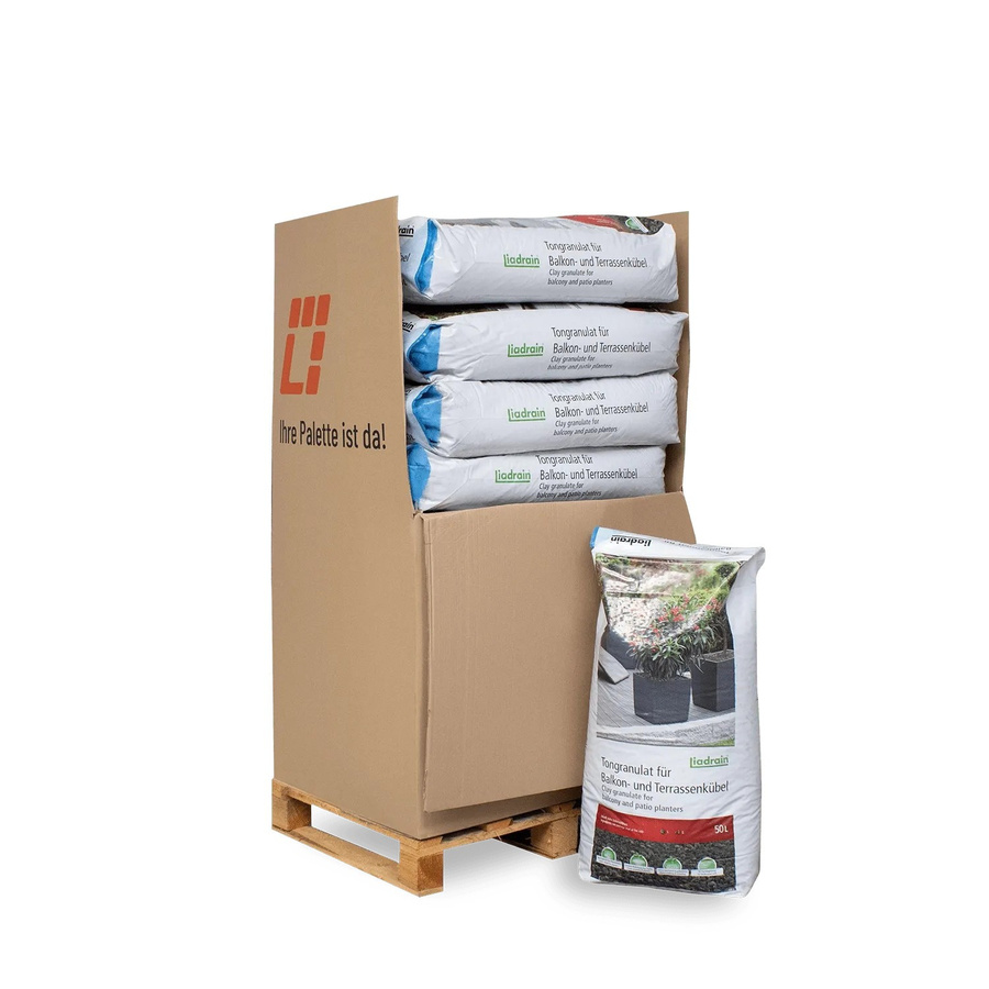 Liadrain Blähton Fein 50 l pro Sack, 650 l Palette - Bild 2