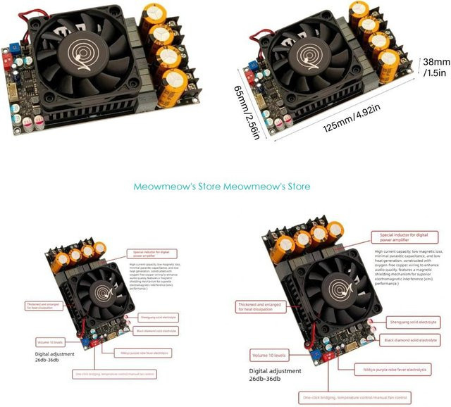 W91A Digitale Leistungsverstärkerplatine mit TPA3255-Chip für effiziente und rauscharme Audio-Projekte - Bild 1