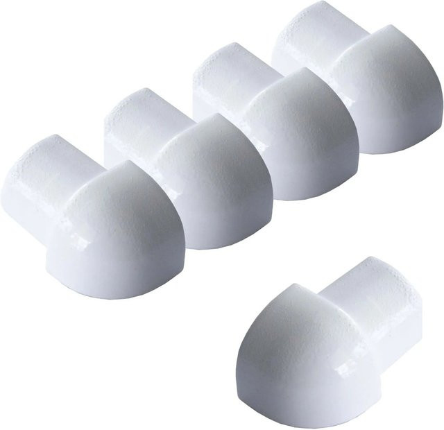 Dalsys Außeneck Fliesenschiene Viertelkreis aus Aluminium in Weiß, Breite: 5 mm, Höhe: 10 mm - Bild 1