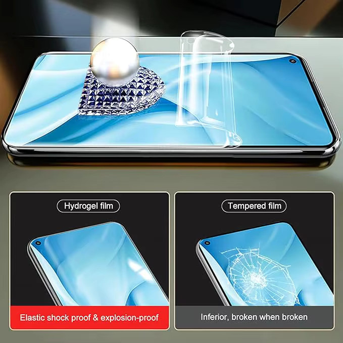 3 Stück Hydrogel-Displayschutzfolie für Vivo Y33 Y32 Y76 Y21 Y52 5G Y72 Y20 2021, transparent - Bild 2