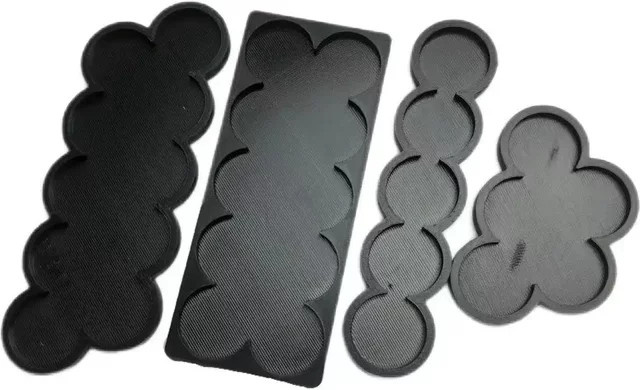 Wargame Base World, 25-mm-Bewegungsplatte, 3D-gedrucktes Modell für 25-mm-Rundplatten - Bild 1