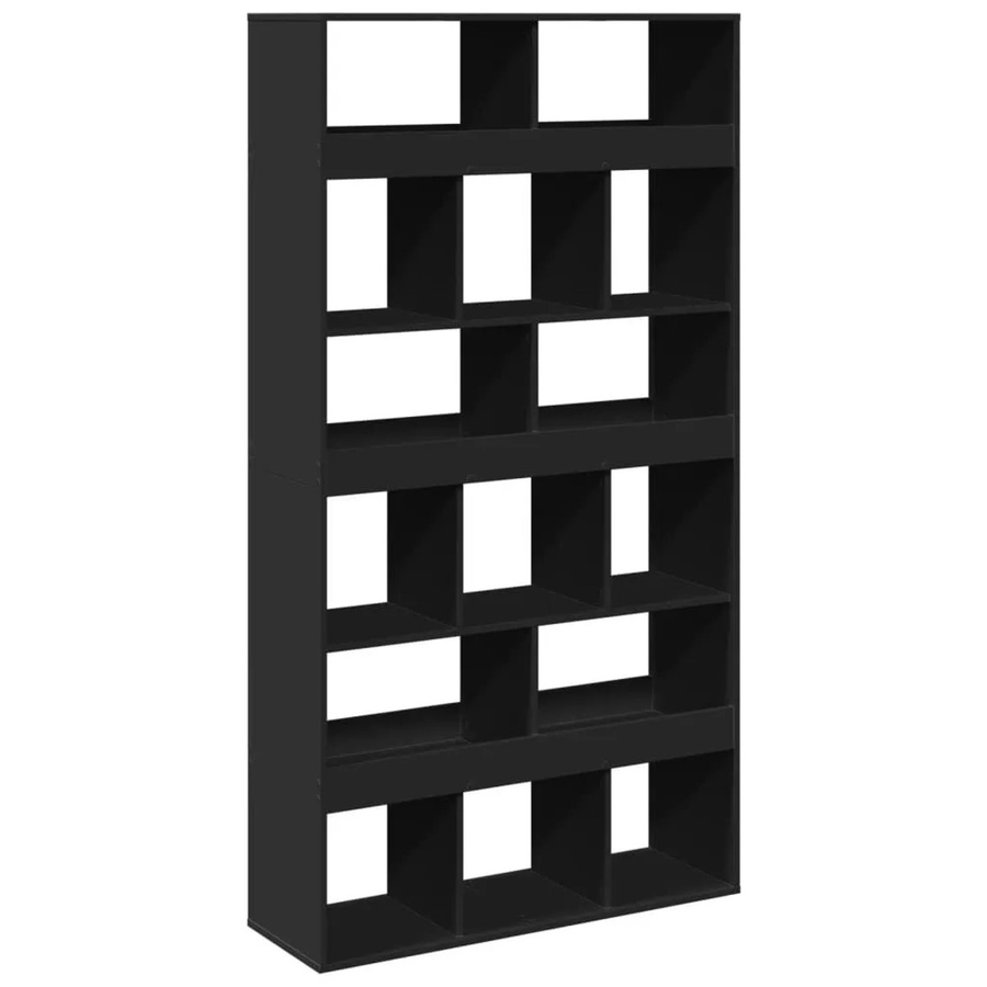 vidaXL Bücherregal Schwarz aus Holzwerkstoff B/T/H: 100 x 33 x 187,5 cm - Bild 2