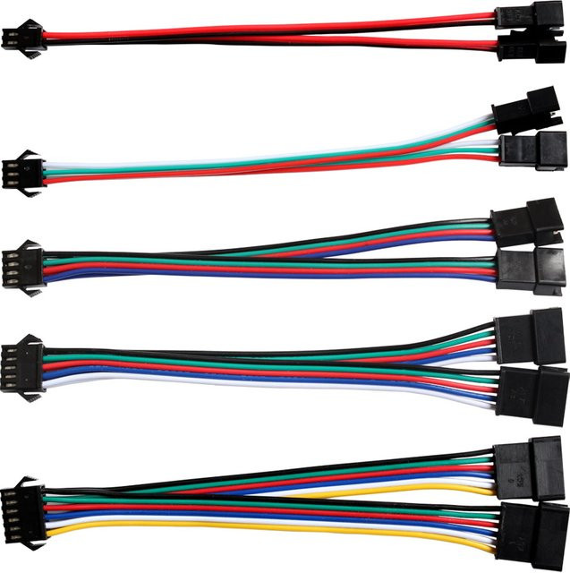 LED Streifen Splitter Kabel mit SM JST Stecker 1 zu 2 für WS2812 WS2811 RGB RGBW LED Leuchten in Multicolour - Bild 1