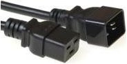 MicroConnect Stromkabel IEC 60320 C19 zu IEC 60320 C20, 16 A, Schwarz, Länge: 50 cm - Bild 1
