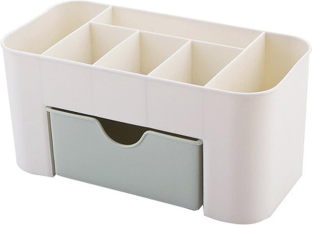 OutsideWorld Make-up Organizer, 6 Fächer mit Schublade, Grün - Bild 1