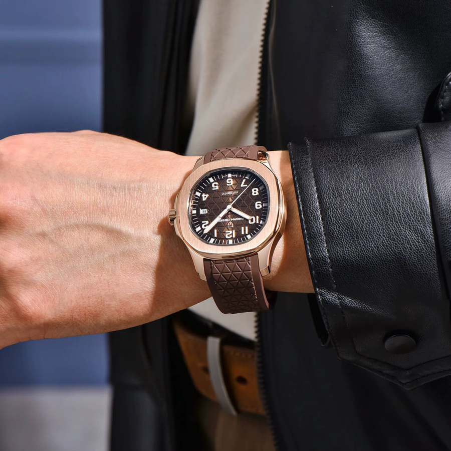 PAGANI DESIGN Armbanduhr Automatik, Edelstahl, Roségold, Tonneau, Herren - Bild 1
