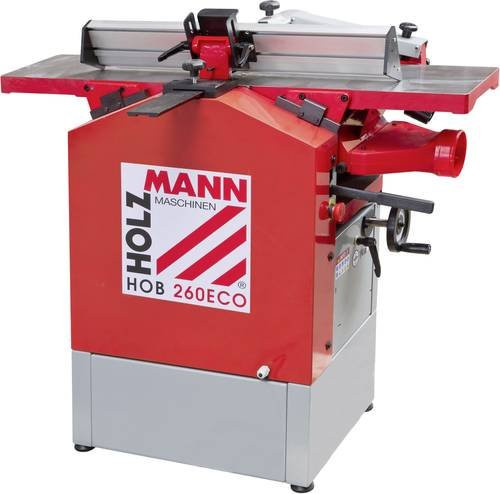 Holzmann Maschinen HOB260ECO_230V Abricht- und Dickenhobelmaschine in Rot mit 1500/2100W und 25cm Hobelbreite - Bild 1