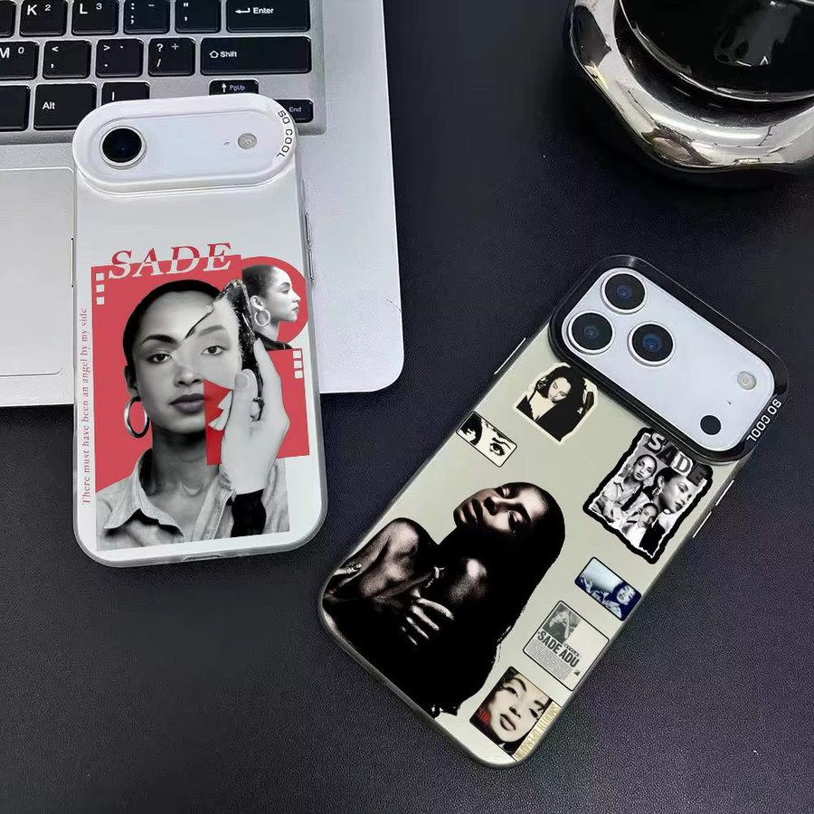 S-Sade Adu Love Deluxe Handyhülle für iPhone 17 16 15 14 13 12 11 Pro Max Air Matte Laser Aurora stoßfeste Funda in Schwarz - Bild 2