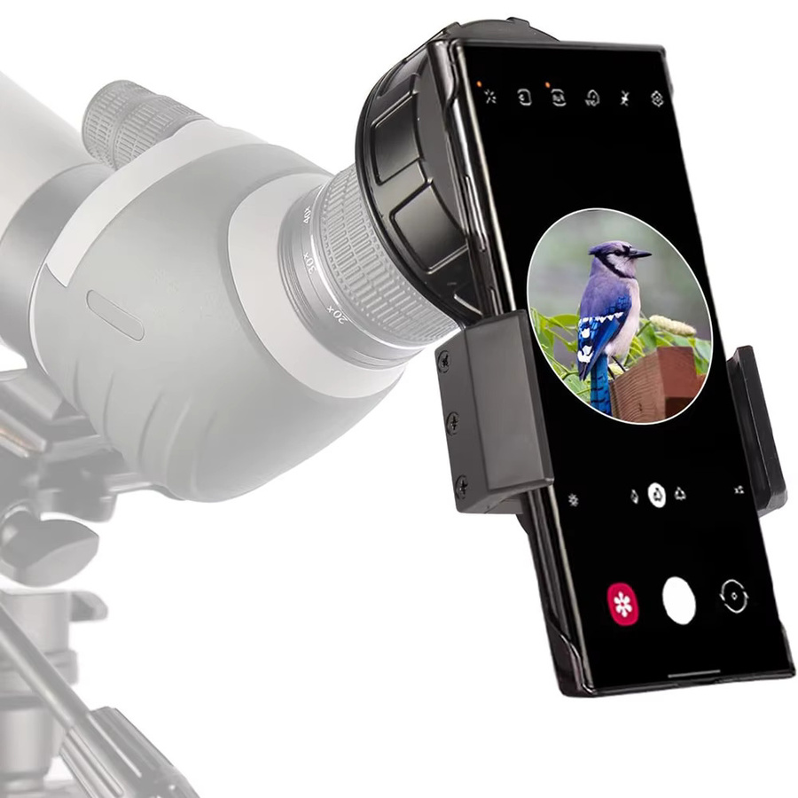 ASKCO Smartphone Kamera Adapter in Schwarz für Spektiv, Teleskop, Fernglas, Monokular und Mikroskop - Bild 2
