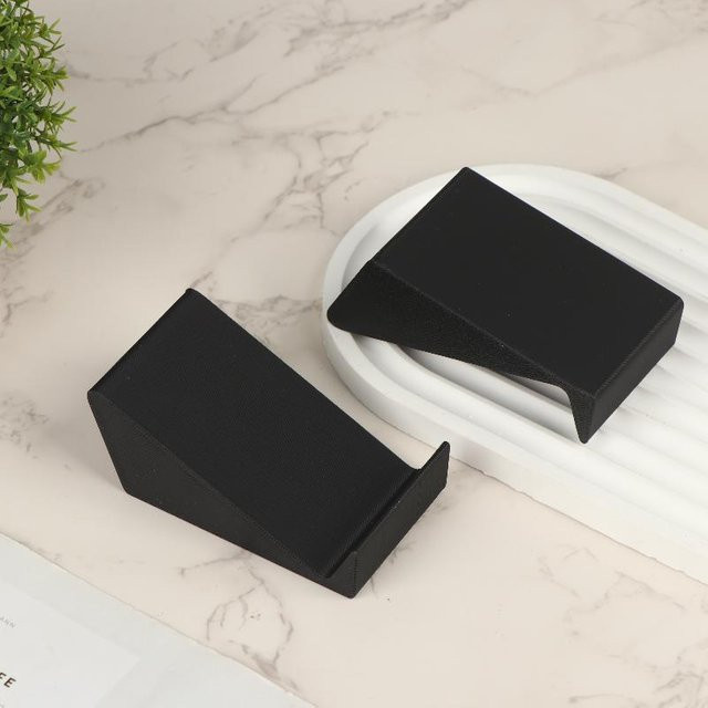KOQZM 2er-Set universelle Soundbar-Ständer für Desktop-Monitor-Lautsprecher und TV-Audio-Lautsprecher in Schwarz, verstellbare Audio-Stützfüße - Bild 1