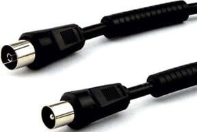 e+p Antennenkabel Schwarz 2,5m mit >90dB Abschirmung AB 2 - Bild 1