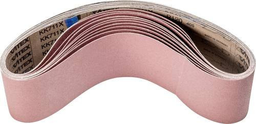PFERD Korund Schleifband A 120 für Bandschleifer, 10 Stück, Farbe: Pink, L x B: 920 x 100 mm - Bild 1
