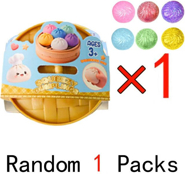 Topmix Weiches Maltose-Knödel-Squishy, Transparenter bunter Quetschball, beige - Bild 1