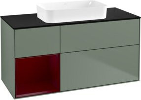 V&B Waschtischunterschrank Finion in Grau, Matt Lack, B/T: 120 x 60 cm - Bild 1
