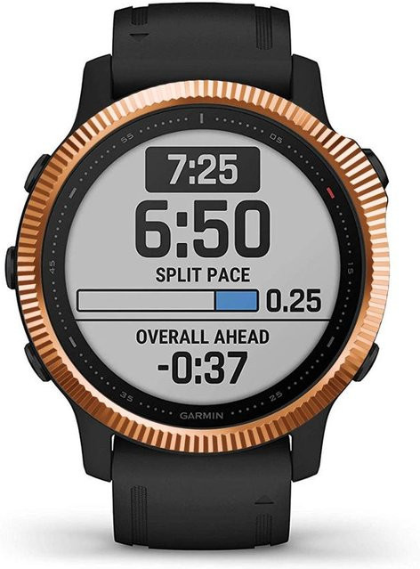 Lünettenring Edelstahl, skulpturierte Zeiteinheiten, für Garmin Fenix 6S/6S Pro/6S Saphir - Bild 1