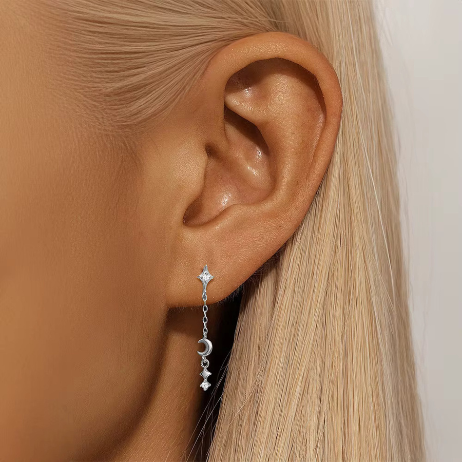 CANNER Ohrstecker 925 Silber, Zirkonia, Damen - Bild 4