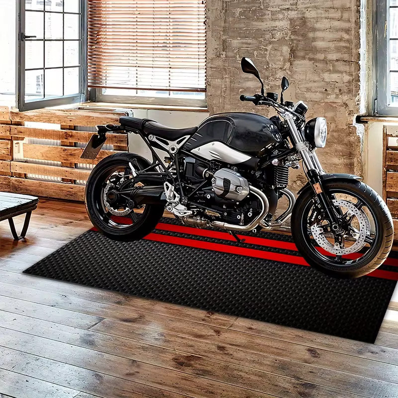 VIKAMA Racing Motorrad- und Fahrrad-Ausstellungsmatte für die Garage - Bild 3