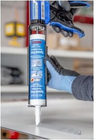 WEICON Speed-Flex hochviskoser Kleb- und Dichtstoff auf MS-Polymer-Basis, schwarz, 310 ml - Bild 1