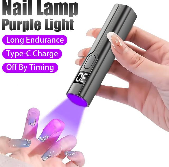 KDULIT UV LED Taschenlampe 365nm USB aufladbar als Mini Detektor für Geldscheine und Nail Art - Bild 1