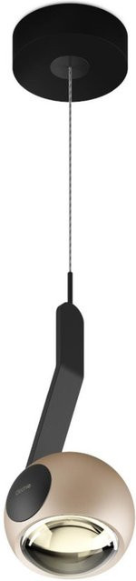 Occhio io 3d sospeso up LED-Pendelleuchte in Gold matt und Schwarz matt mit dimmbarer warmweißer Beleuchtung (2700K) und variabler Aufhängung von 50-200 cm - Bild 1