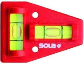 SOLA Kreuz-Wasserwaage K5 in Rot aus Kunststoff - Bild 1