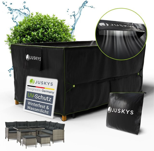 Juskys Gartenmöbel Abdeckplane CoverSafe Pro, wasserdicht und winterfest, B/T/H: 170 x 95 x 75 cm - Bild 1