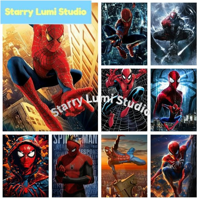 KAYOU Marvel Spiderman Superheld, Diamond Art Painting Kit, Basteln - Bild 1