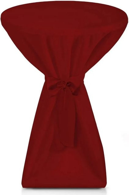 Beautissu Premium Stehtischhusse in Bordeaux mit Durchmesser 70 cm - Bild 1