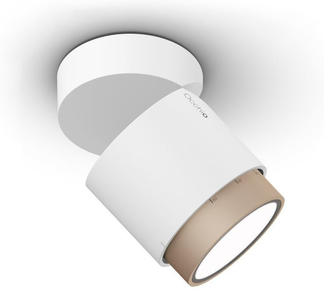 Occhio lui volto VOLT LED-Deckenstrahler in Gold matt und Weiß matt mit Zoom-Funktion und warmweißem Licht (3000K) - Bild 1