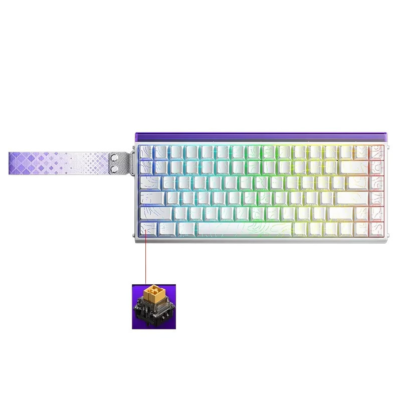 AULA HERO84 HE Mechanische Gaming Tastatur mit RGB und Magnetschaltern in Weiß - Bild 5