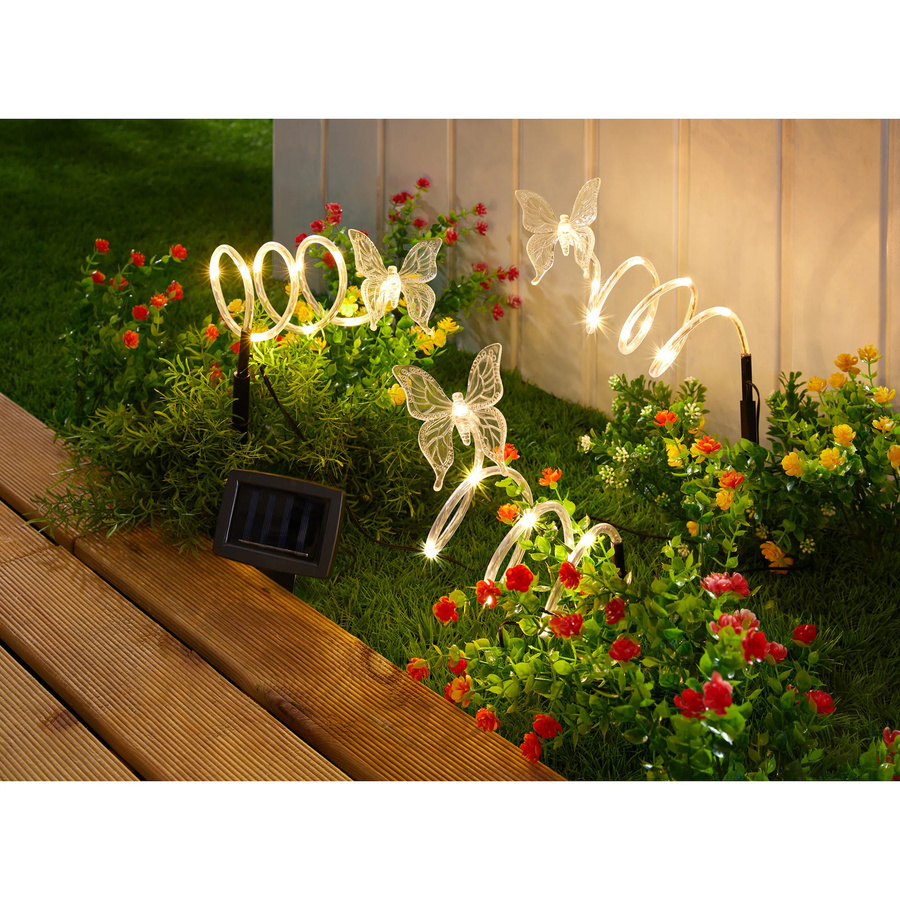 Solar-LED-Gartenstecker-Set Schmetterling - Bild 2
