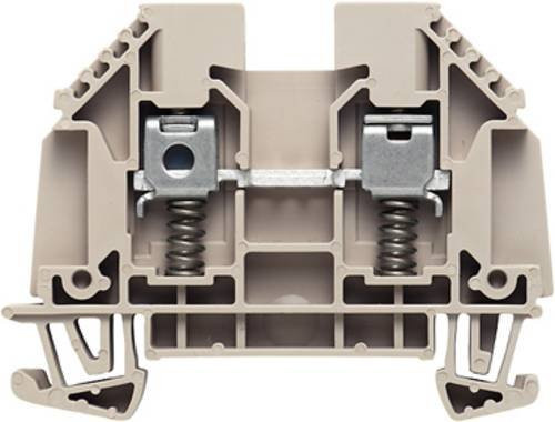 Weidmüller Durchgangsklemme WDU 4 SL, beige, B/T/H: 4,65 x 6,0 x 32,0 mm - Bild 1