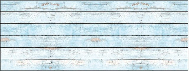 MySpotti Küchenrückwand Profix Cucina Wood Light in Hellblau mit Holzoptik und Aluminium-Elementen B: 160 cm, H: 60 cm - Bild 1