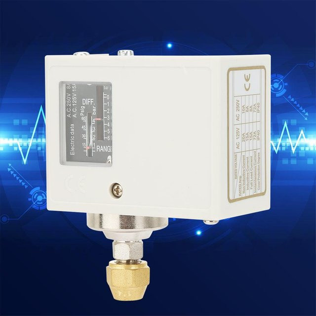 Fishine Druckschalter für Luft-Wasser-Kompressor SPC106E 24380V in Weiß - Bild 1