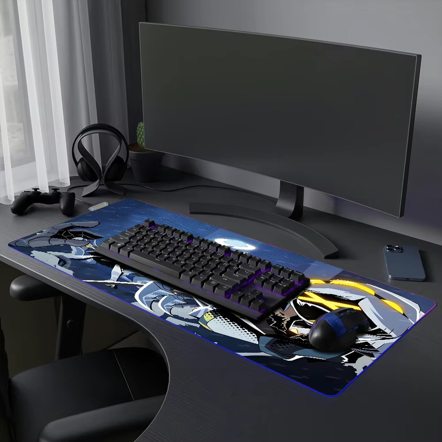 Mordmatte Gaming Mousepad XXL mit RGB LED Hintergrundbeleuchtung und Micro USB Anschluss, Multicolour - Bild 4