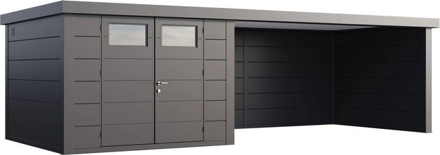 Telluria Gerätehaus Classico in Silberfarben, B/H/T: 782 x 219 x 318 cm - Bild 1