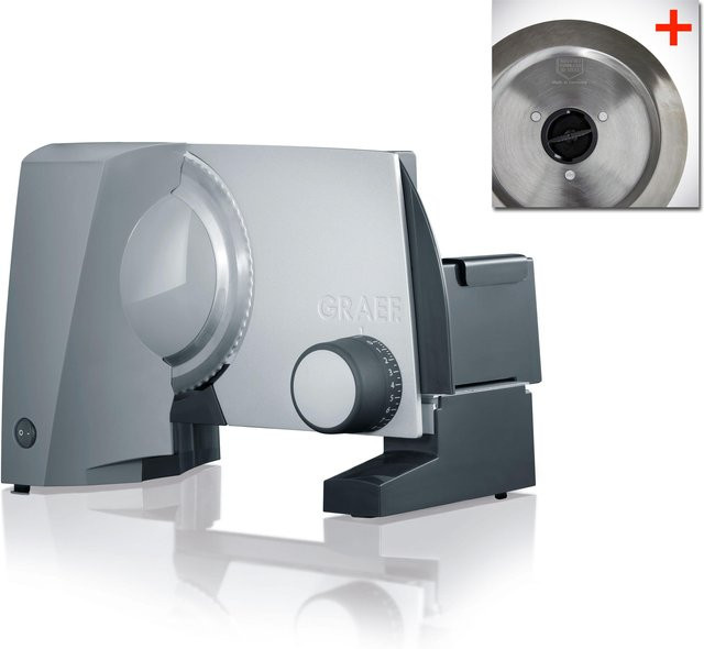 Graef Allesschneider G 52 Twin Küchenmaschine aus Edelstahl in Grau matt, B/T/H: 32,5 x 23,0 x 23,0 cm - Bild 1