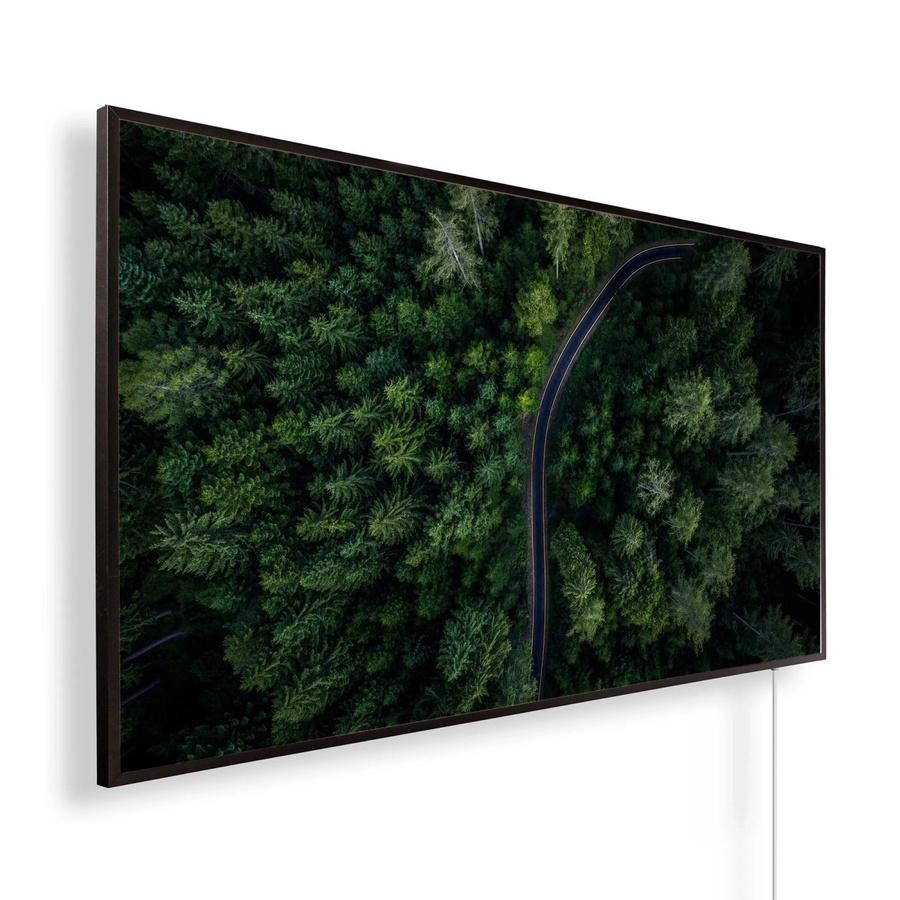 Könighaus Infrarotheizung Panorama Waldstraße in Schwarz und Multicolour, 600 W - Bild 2