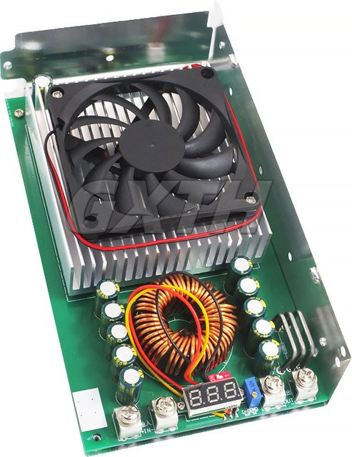 GXTH DC-DC Abwärtswandlermodul 1500 W 50 A einstellbares Netzteil 25–90 V auf 2,5–60 V mit Spannungsanzeige - Bild 1