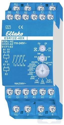 Eltako Stromstoß-Schalter ESR12Z-4DX/110-240V Hutschiene mit 4 Schließern 16A in Blau - Bild 1