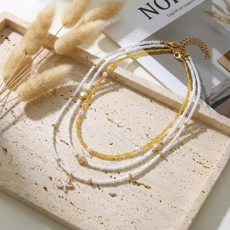 Harlermoon Schmuck-Set, Perlen, Gold, Damen - Bild 2