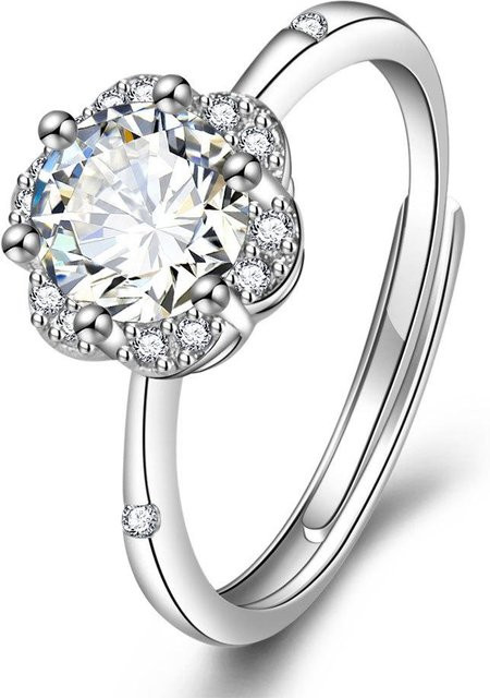 Lucky Star Jewelry Diamantring, Zirkonia, Weiß, Damen - Bild 1